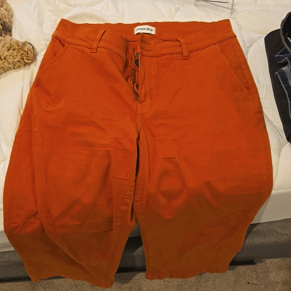 Studio Blue orange culotte jeans